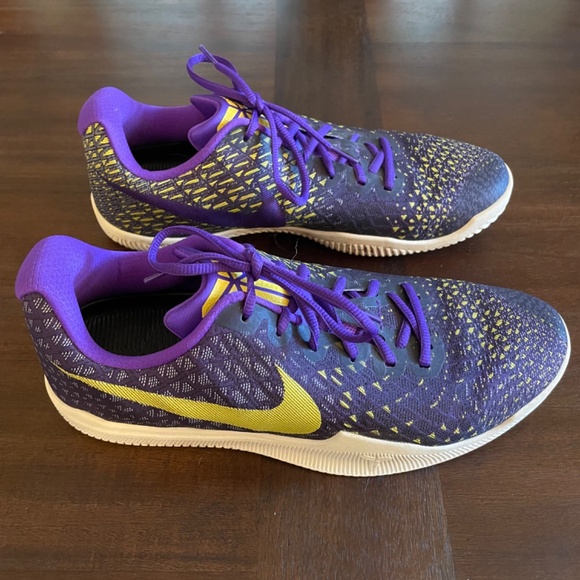 Nike Kobe Bryant basketball shoes Men’s size 10.5 purple and gold - Picture 2 of 6